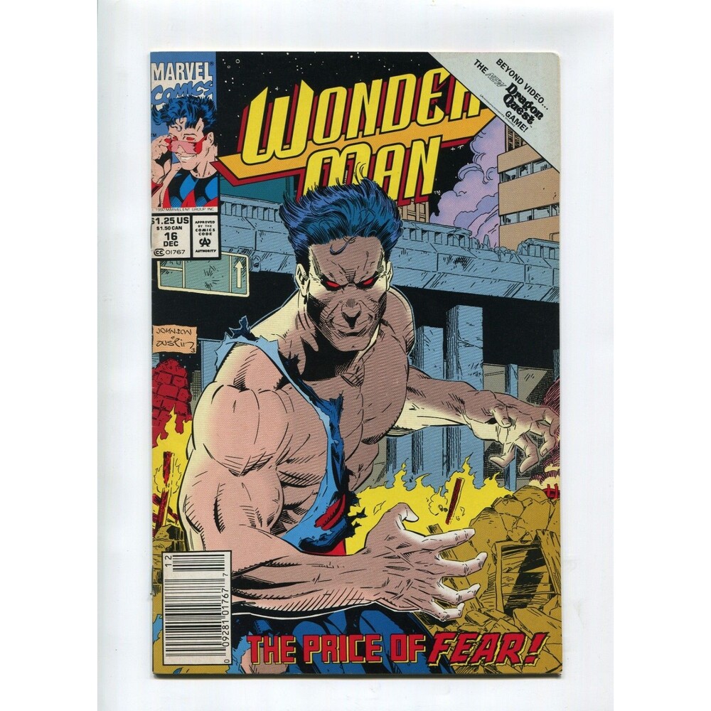 Wonder Man #16 Marvel Comics 1992 Newsstand Comic Book